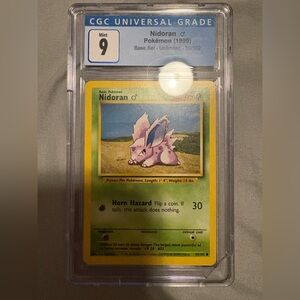 Graded mint Pokemon Nidoran Card
